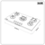 Baridi DH385 90cm Gas Hob Matt Black 5 Burners Cast Iron Supports & Auto Ignition 10.4kW