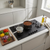 Baridi DH385 90cm Gas Hob Matt Black 5 Burners Cast Iron Supports & Auto Ignition 10.4kW