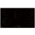 Baridi DH389 Integrated Ceramic Hob with 5 Cooking Zones 90cm - Black Glass