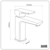 Baridi DH392 Basin Mixer Tap with Clicker Waste - Chrome