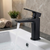 Baridi DH393 Basin Mixer Tap with Clicker Waste - Matt Black