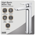 Baridi DH394 High Basin Mixer Tap with Clicker Waste - Chrome