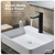 Baridi DH395 High Basin Mixer Tap with Clicker Waste - Matt Black