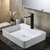 Baridi DH395 High Basin Mixer Tap with Clicker Waste - Matt Black