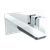 Baridi DH396 Wall Mounting Basin Mixer Tap, Square - Chrome