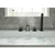 Baridi DH399 Bath Mounting 4-Hole Mixer Tap with Shower Head - Matt Black