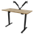 Dellonda DH41 Oak Electric Adjustable-Height Standing Desk with Memory, Quiet & Fast 1400 x 700mm