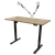 Dellonda DH41 Oak Electric Adjustable-Height Standing Desk with Memory, Quiet & Fast 1400 x 700mm