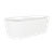 Baridi DH419 Double-Ended Fluted Design Bath with Slim Rim 150cm – Gloss White