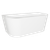 Baridi DH422 Back-to-Wall Slim Rim Bath with Overflow System 170cm – Gloss White