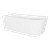 Baridi DH424 Left-Hand Corner Slim Rim Bath with Overflow System 160cm – Gloss White