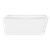 Baridi DH424 Left-Hand Corner Slim Rim Bath with Overflow System 160cm – Gloss White