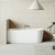 Baridi DH424 Left-Hand Corner Slim Rim Bath with Overflow System 160cm – Gloss White