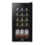 Baridi DH5 15 Bottle Wine Fridge with Digital Touch Screen Controls & LED Light - Black