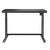 Dellonda DH53 Single Motor Ultra-Quiet Electric Desk with Control Panel, USB Port & Drawer - Black Desktop