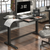 Dellonda DH53 Single Motor Ultra-Quiet Electric Desk with Control Panel, USB Port & Drawer - Black Desktop