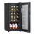 Baridi DH6 18 Bottle Wine Fridge with Digital Touch Screen Controls & LED Light - Black