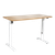 Dellonda DH68 Single Motor Ultra-Quiet Adjustable-Height Electric Sit/Stand Desk - Oak Desktop
