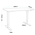 Dellonda DH68 Single Motor Ultra-Quiet Adjustable-Height Electric Sit/Stand Desk - Oak Desktop