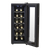 Baridi DH73 12 Bottle Wine Fridge with Digital Touch Screen Controls, Metal Shelves & LED Light - Black