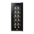 Baridi DH73 12 Bottle Wine Fridge with Digital Touch Screen Controls, Metal Shelves & LED Light - Black