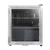 Baridi DH75 Mini Tabletop Beer & Drinks Fridge with Lock & Key, Metal Shelves & LED Light 50L - Stainless Steel