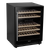 Baridi DH79 46 Bottle Dual Zone Undercounter/Freestanding Fridge with Digital Touch Screen Controls, Wooden Shelves & LED Light - Black