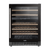 Baridi DH79 46 Bottle Dual Zone Undercounter/Freestanding Fridge with Digital Touch Screen Controls, Wooden Shelves & LED Light - Black