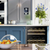 Baridi DH79 46 Bottle Dual Zone Undercounter/Freestanding Fridge with Digital Touch Screen Controls, Wooden Shelves & LED Light - Black