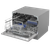 Baridi DH84 Tabletop Dishwasher 6 Place Settings 6.5L Capacity - Silver