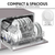 Baridi DH84 Tabletop Dishwasher 6 Place Settings 6.5L Capacity - Silver
