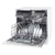 Baridi DH86 Tabletop Dishwasher 8 Place Settings 8L Capacity - White