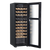 Baridi DH92 44 Bottle Dual Zone Wine Fridge with Digital Touch Screen Controls, Beech Wood Shelves & LED Light - Black