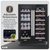 Baridi DH96 40 Bottle/120 Can Dual Zone Undercounter/Freestanding Wine & Drinks Fridge - Black