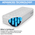 Dellonda DL144 Raised Air Bed with Removable Electric Pump & Storage Bag - Single