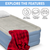 Dellonda DL146 Raised Air Bed with Built-in Electric Pump & Storage Bag - Single