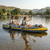 Dellonda DL155 Inflatable 2-Person Kayak/Canoe Set with Pump, Carry Bag & 2 Oars - Blue/Yellow/White