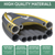 Dellonda DL155 Inflatable 2-Person Kayak/Canoe Set with Pump, Carry Bag & 2 Oars - Blue/Yellow/White
