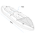 Dellonda DL155 Inflatable 2-Person Kayak/Canoe Set with Pump, Carry Bag & 2 Oars - Blue/Yellow/White