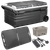 Dellonda DL175 Portable Fridge Freezer/Cool Box 95L with 11.1V Portable Battery, AC/DC 230V Adaptor & 110W Solar Panel