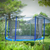 Dellonda DL69 Heavy-Duty Outdoor Trampoline with Safety Enclosure Net 12ft