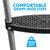 Dellonda DL71 2-Step Trampoline Ladder for 6ft, 8ft & 10ft Trampolines