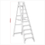 Sealey FSL10 Fibreglass Step Ladder 9-Tread - EN 131