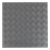 Sealey FT1S Vinyl Floor Tile with Peel & Stick Backing Silver Treadplate - Pack of 16