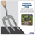 Premier GTWH007 Garden Hand Fork with Ash Handle & Stainless Steel Tines