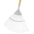 Premier GTWH010 Lawn Rake with Long Ash Handle & Stainless Steel Tines