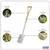 Premier GTWH017 Border Spade with Ash Y Handle & Stainless Steel Blade