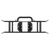Sealey HF03 H-Frame Cable Tidy - Pack of 3