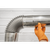 Sealey IREX2 Stainless Steel Exhaust/Flue Extension Pipe for IR13/IR16 100mm 1000mm