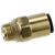 John Guest JGBC618 Brass SuperThread Straight Adaptor 6mm x 1/8"BSP - Pack of 2